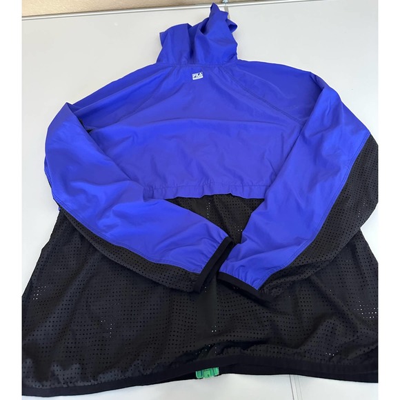Women XL Fila stylish windbreaker running jacket loose travel lightweight mesh - Picture 10 of 10
